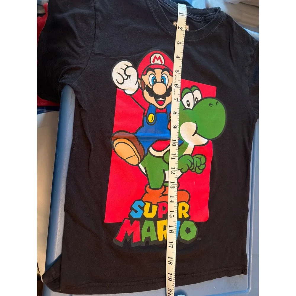 Boys Official Nintendo Super Mario & Yoshi Long Sleeve T Shirt Size‎ 8 Blank - Picture 6 of 6